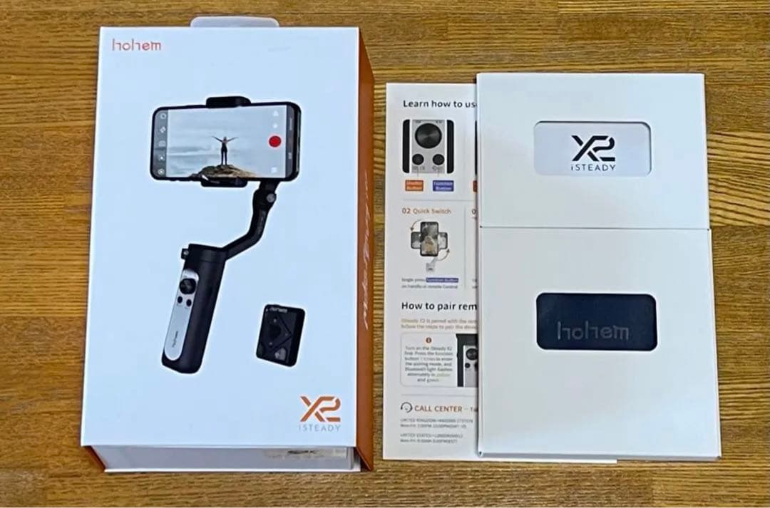 hohem X2．hohem RS01 セット ジンバル 自撮り棒 動画撮影