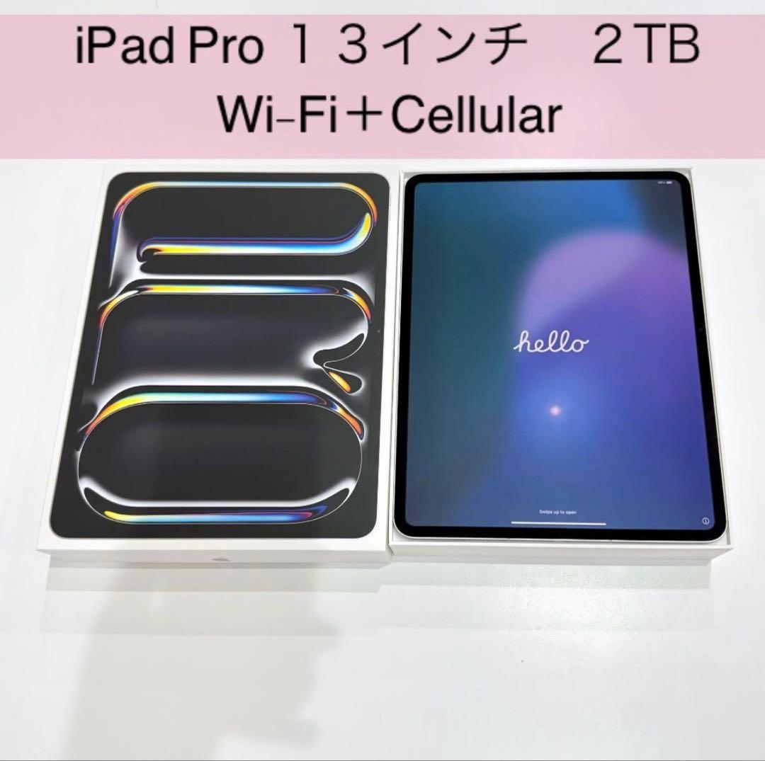 iPad Pro 2024 M4 13インチ 2TB SIMフリー　フルスペック