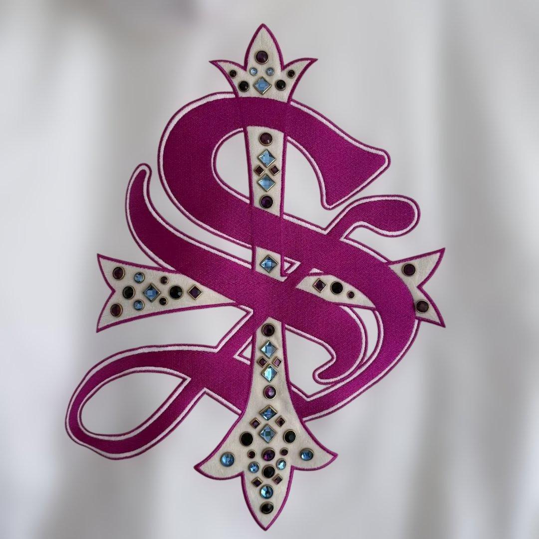 【美品】SUPPLIER パーカー XL クロスロゴ ストーン