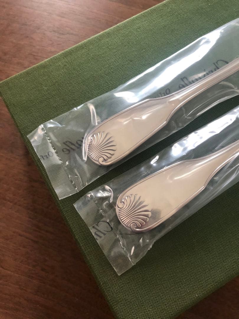 希少　クリストフル　ヴァンドームアルカンシア　シルバーデザートフォーク未開封