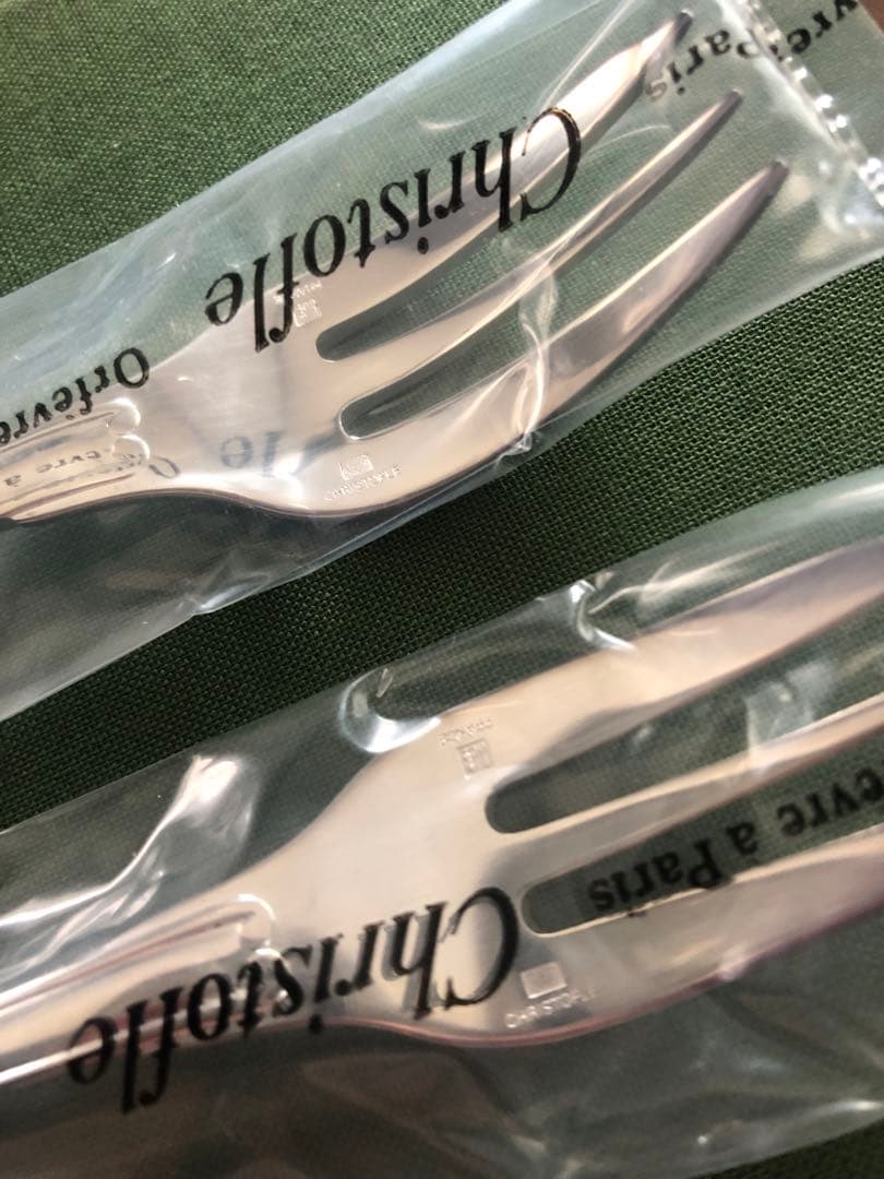 希少　クリストフル　ヴァンドームアルカンシア　シルバーデザートフォーク未開封