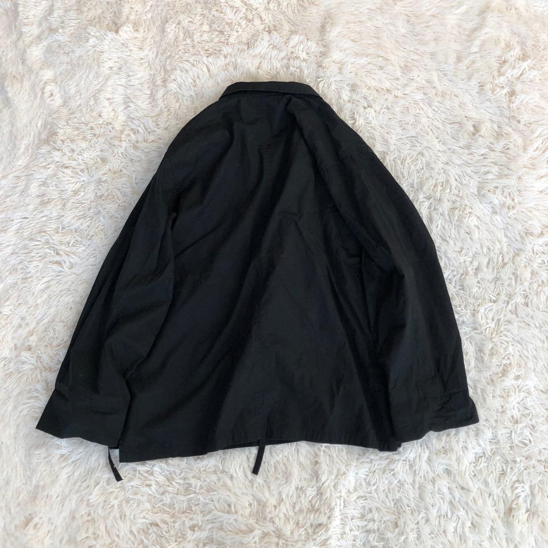 Sasquatchfabrix.　羽織シャツ　カンフーシャツ　作務衣　ブラック黒