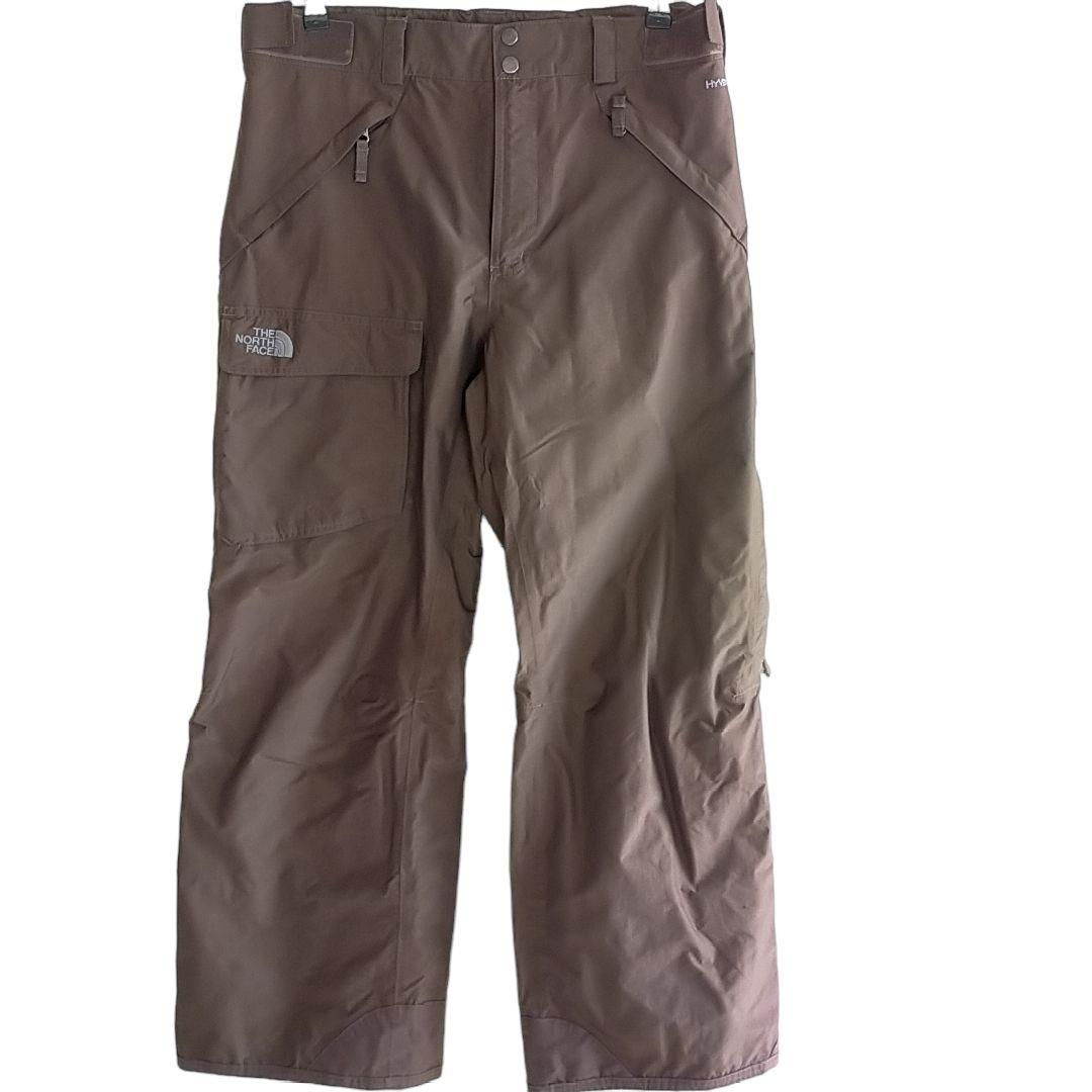 【高機能】US ノースフェイス HYVENT 茶 スノーボード パンツ スキー