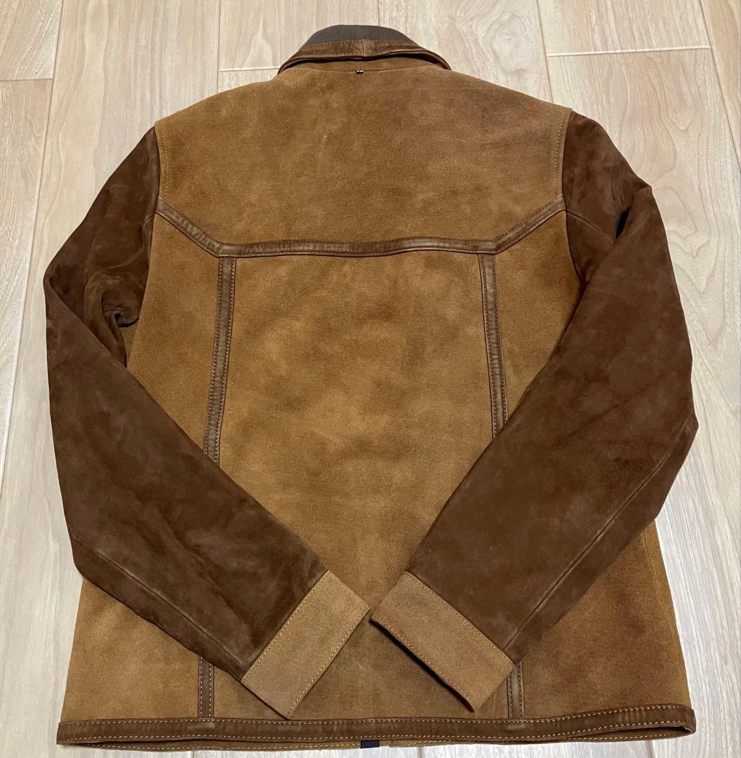 Pretty Green 本革スウェードライダースジャケット サイズ3