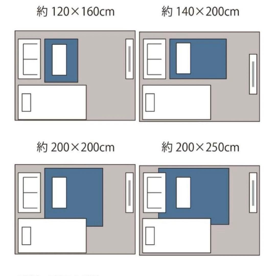 ジャーナルスタンダードファニチャー　ラグ　200×250 大判　コットン