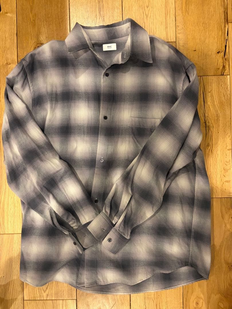 チェック柄ネルシャツ S