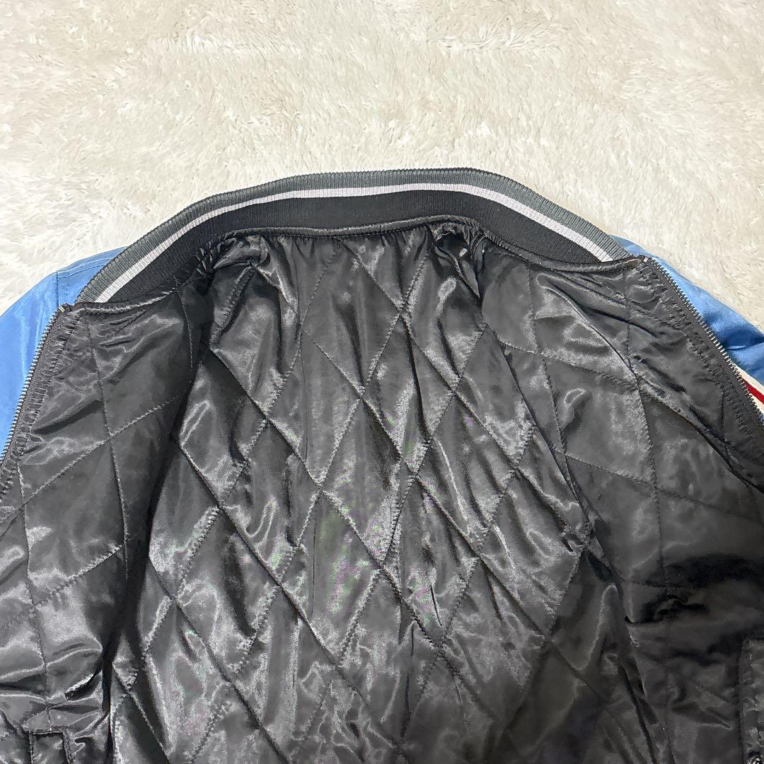 【希少】DIESEL ディーゼル スカジャン 刺繍 鷹 リバーシブル 2WAY