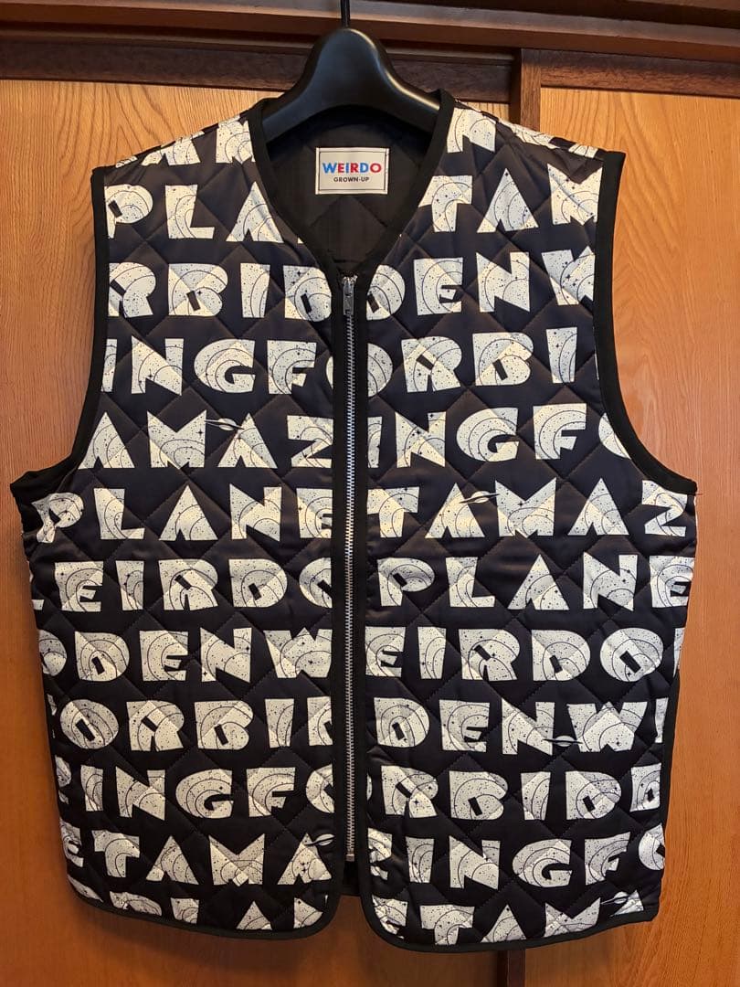 【新品】ウィアード WEIRDO ダイヤモンドキルトベスト　XL 中綿ダウン