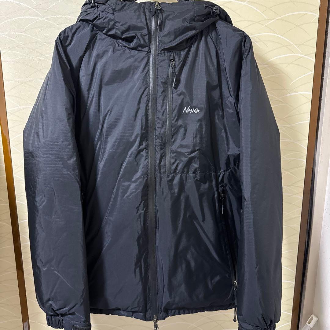 【美品・日本製】ナンガ オーロラテックス ダウンジャケット ブラック Lサイズ