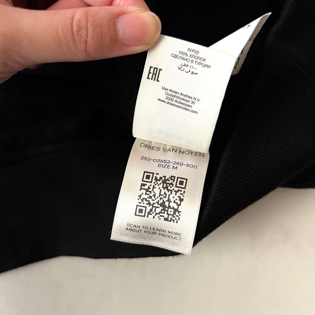 ドリスヴァンノッテン HAX クルーネックスウェット 黒 M オーバーサイズ