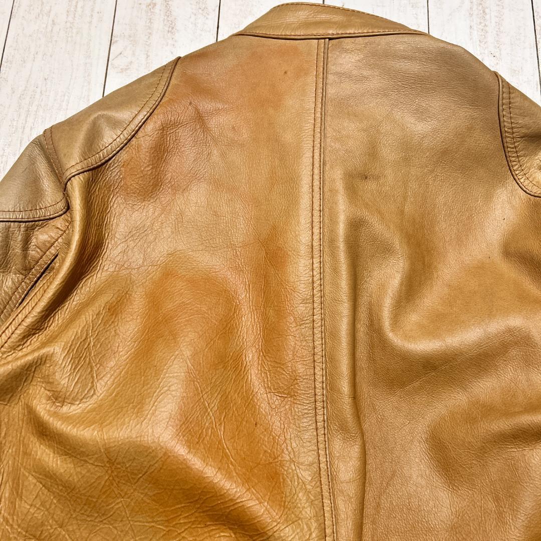 Schott ショット レザージャケット モーターサイクルジャケット キャメル