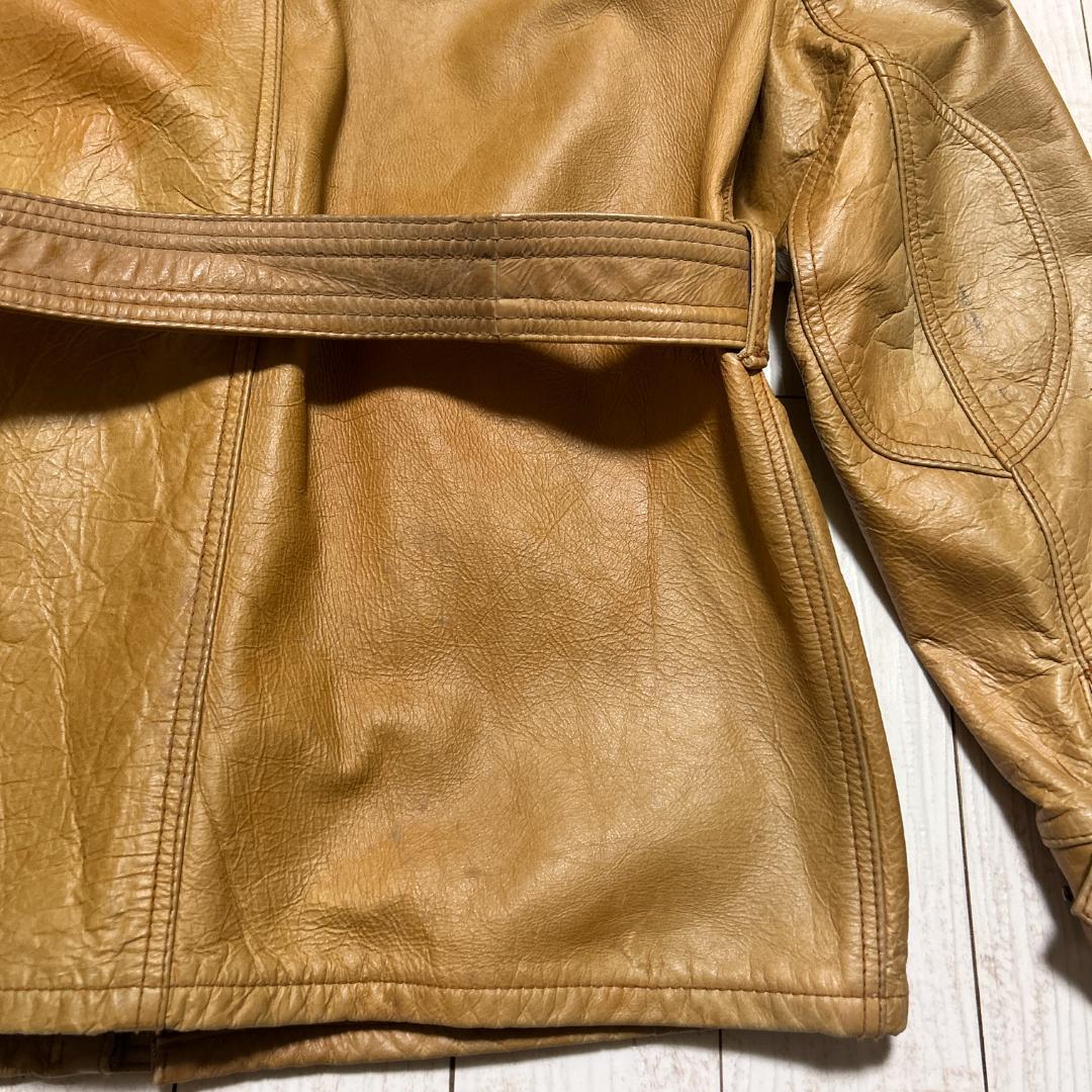 Schott ショット レザージャケット モーターサイクルジャケット キャメル