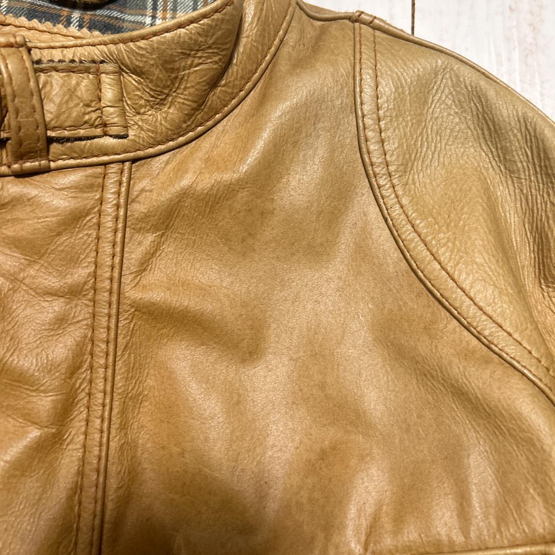 Schott ショット レザージャケット モーターサイクルジャケット キャメル