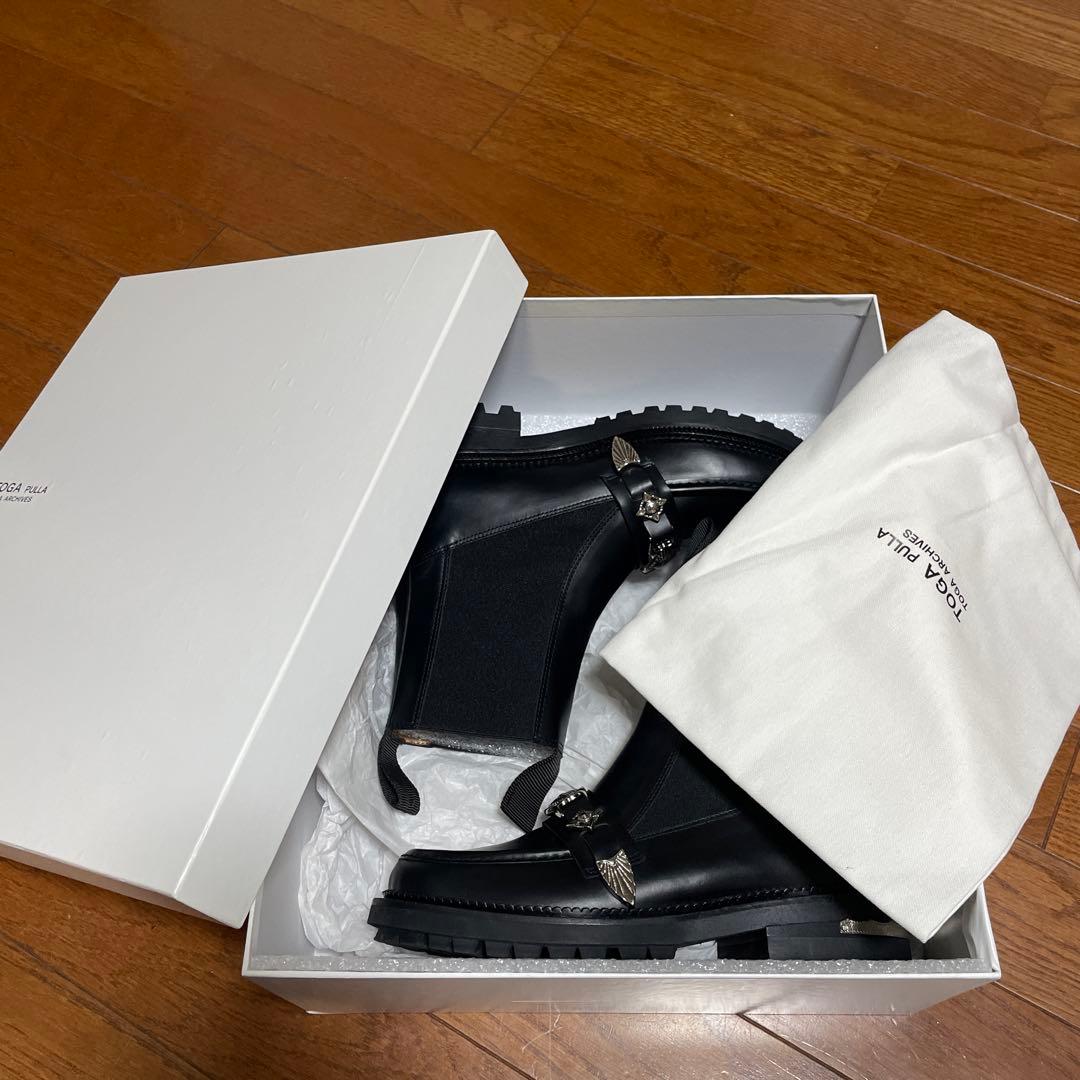 TOGA PULLA ブラック サイドゴアブーツ 36.5【売り切り希望】