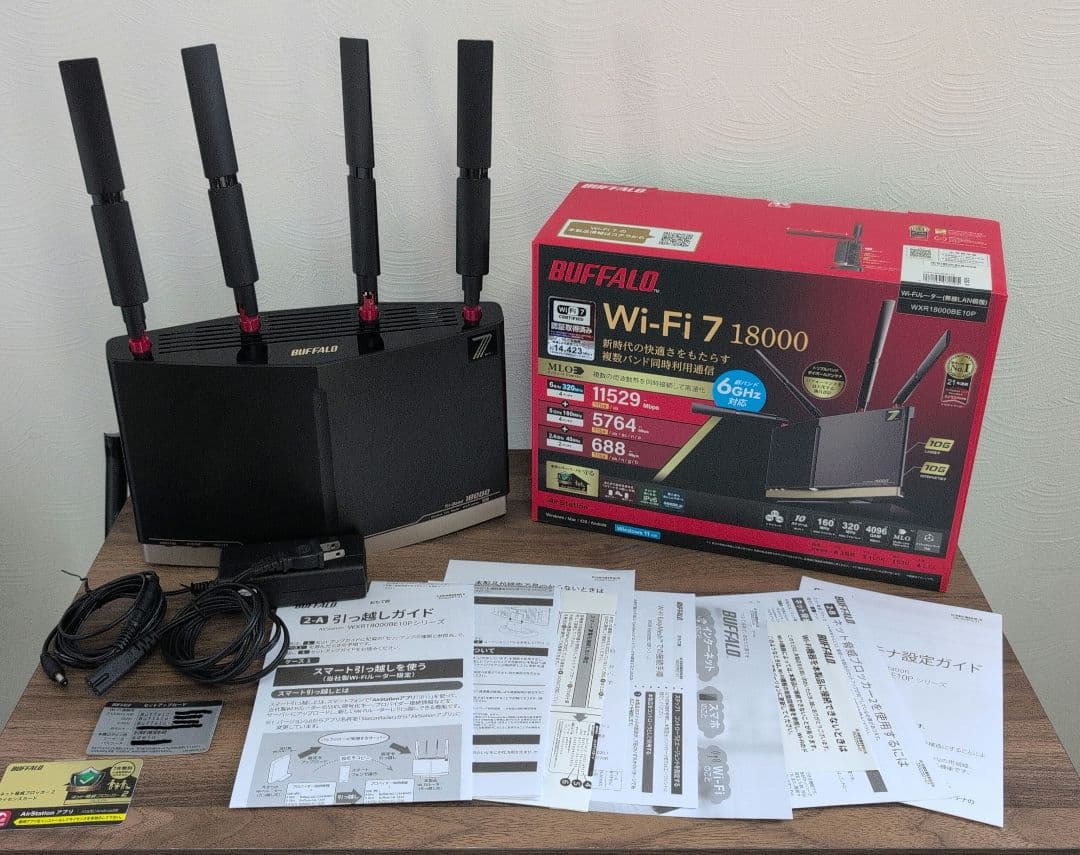 ぱ*︎様 BUFFALO WXR18000BE10P Wi-Fi 7 ルーター