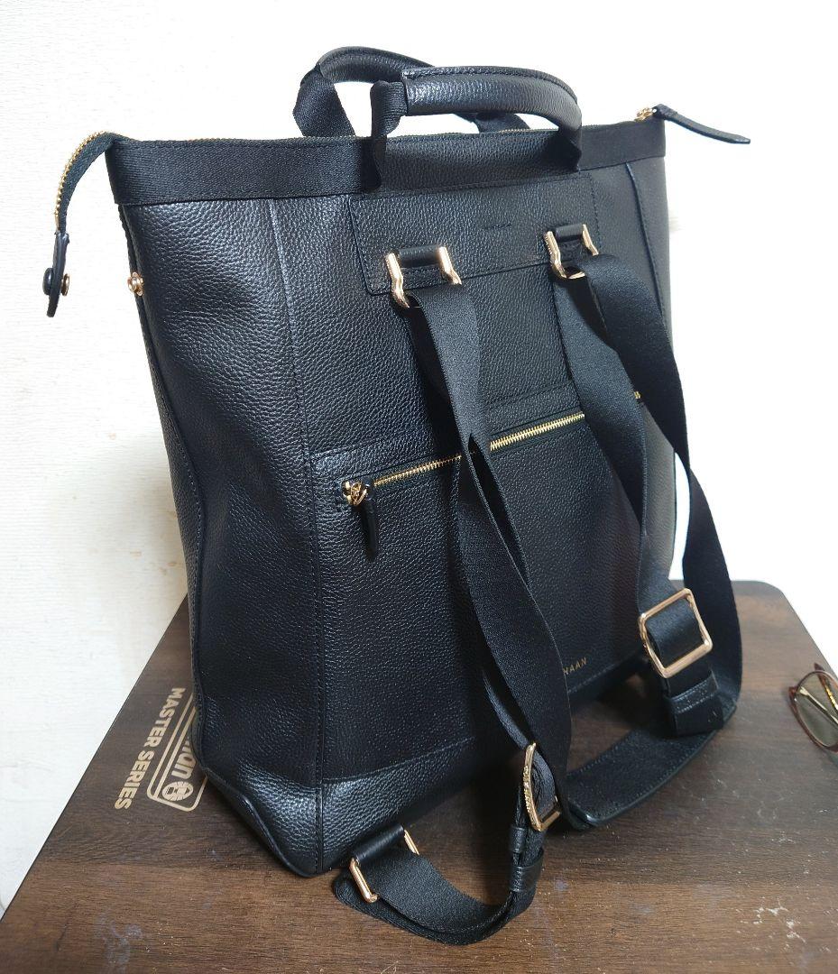 本日までお値下げ【未使用】コールハーン 黒 3weyバックパック A4もO.K.