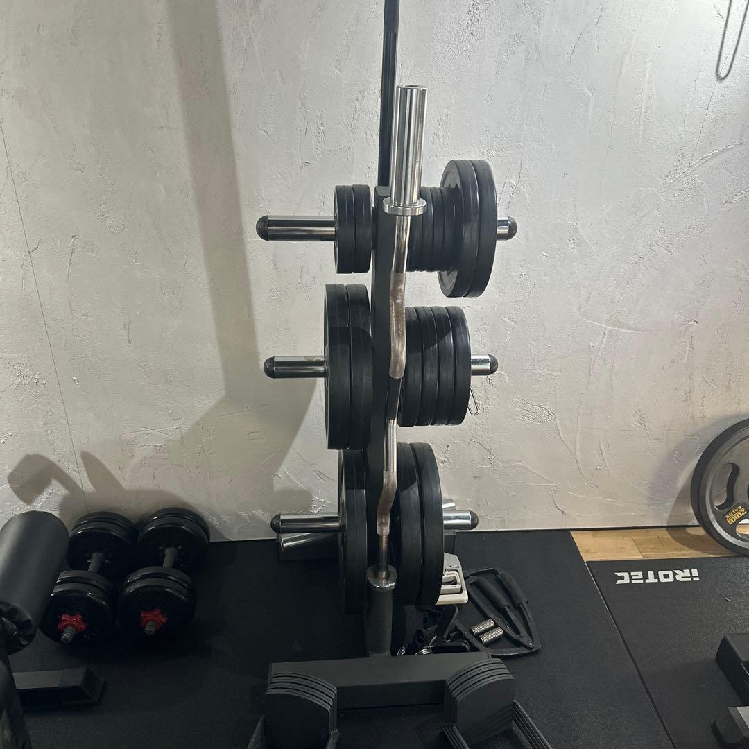 アイロテック iROTEC オリンピックプレートシャフトラック プレートツリー