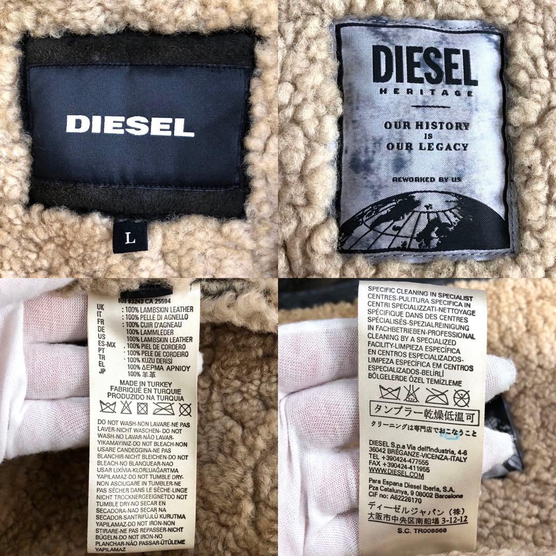 DIESEL HERITAGEライン B-3 リアルムートン フライトジャケット