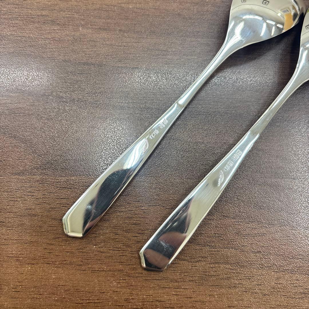 徳力 銀製 デザート スプーン フォーク