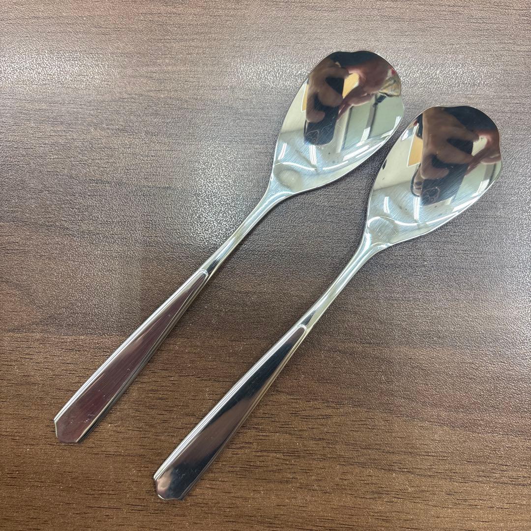 徳力 銀製 デザート スプーン フォーク