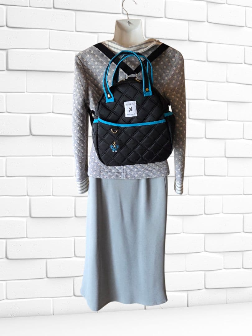 えり様　3way リュック(M)　ナイロンオックスキルト　ハンドメイド