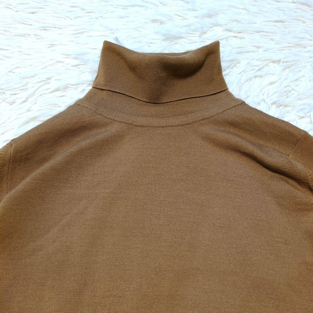 美品✨ジョンスメドレー 現行 30G タートルネックニット メリノウール