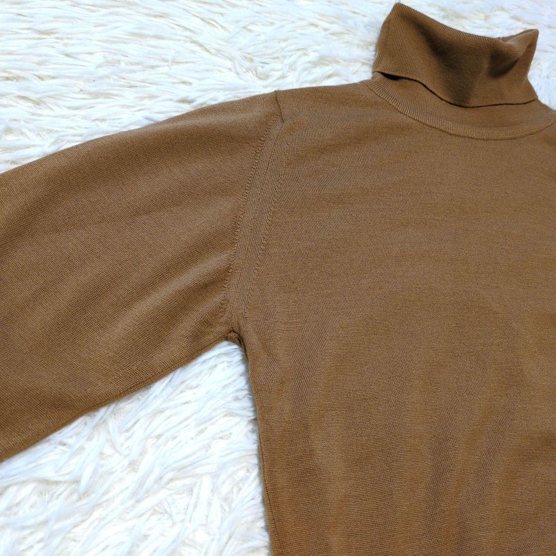 美品✨ジョンスメドレー 現行 30G タートルネックニット メリノウール