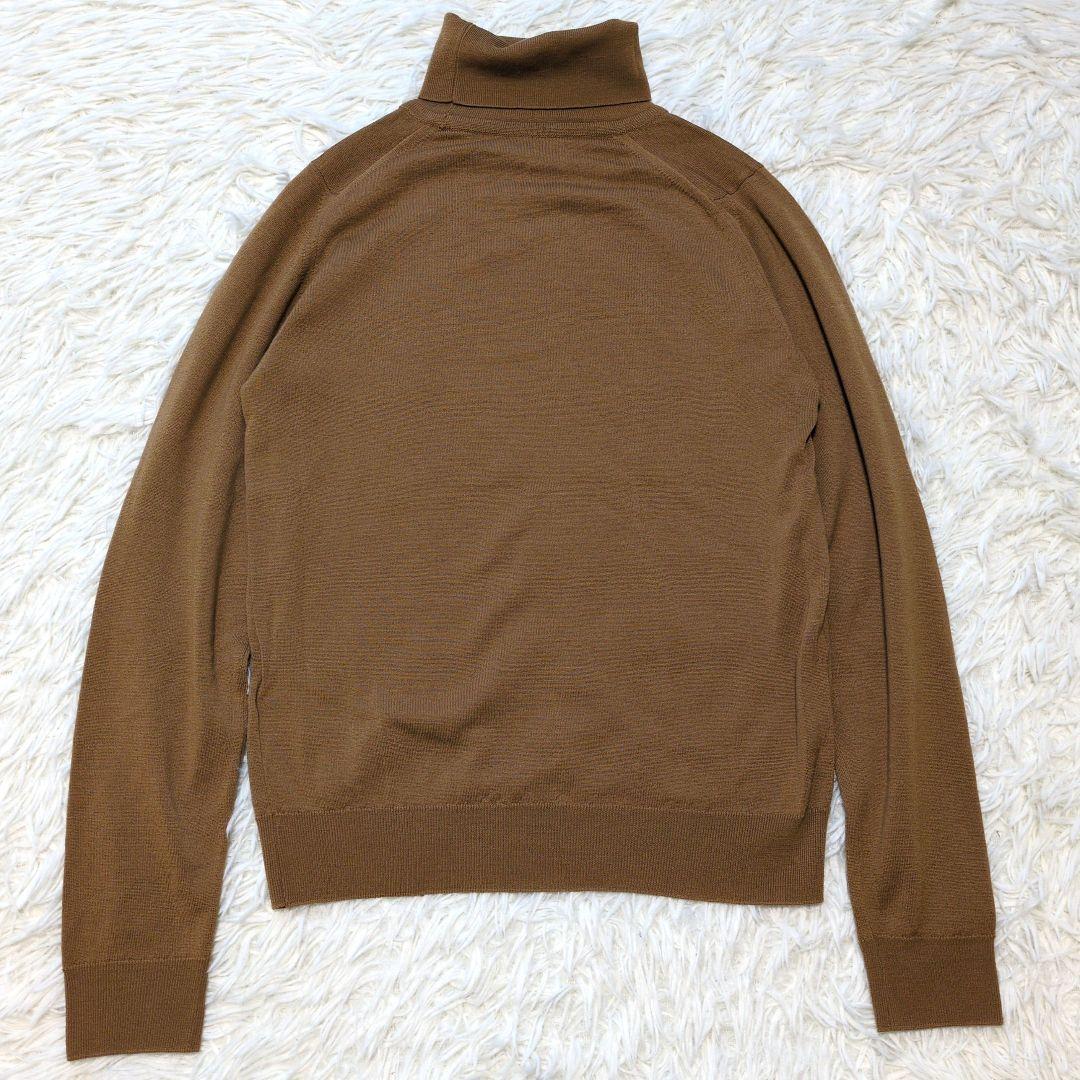 美品✨ジョンスメドレー 現行 30G タートルネックニット メリノウール
