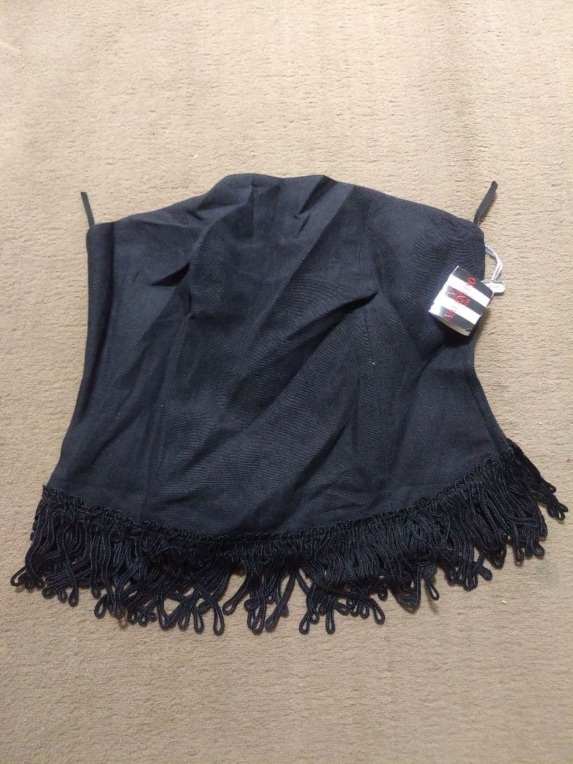 新品★VALENTINO MISS Vヴァレンティノ★リネンベアトップ黒ブラック