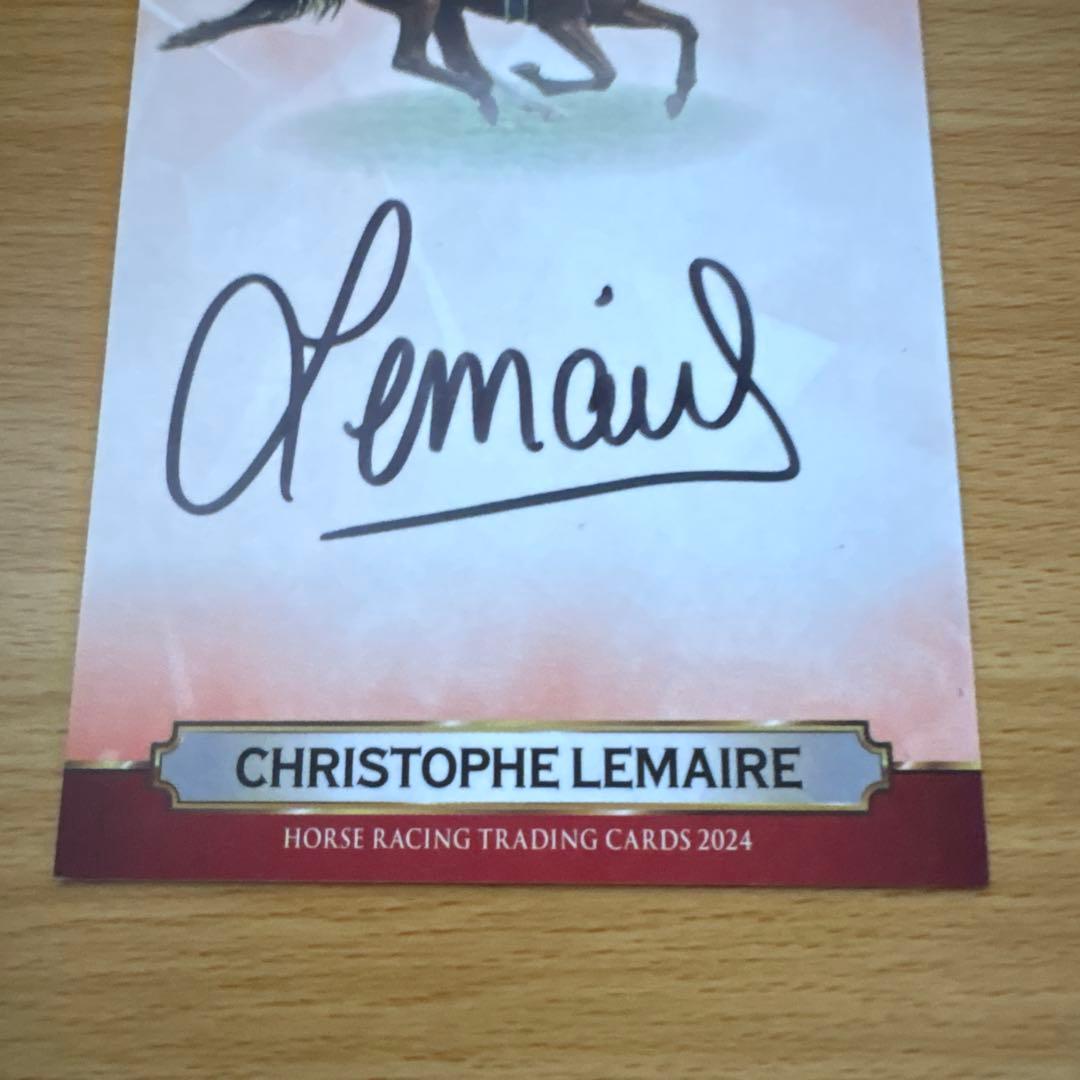 クリストフ・ルメール 直筆サインカード ホースレーシングカード チェルヴィニア
