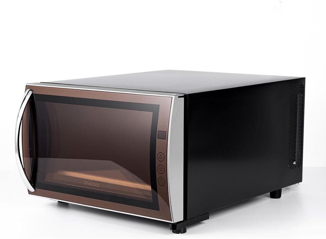 ❤️1品限り❤️Shelddi 小型冷蔵庫 23L 静音 おしゃれ 透明ガラスドア