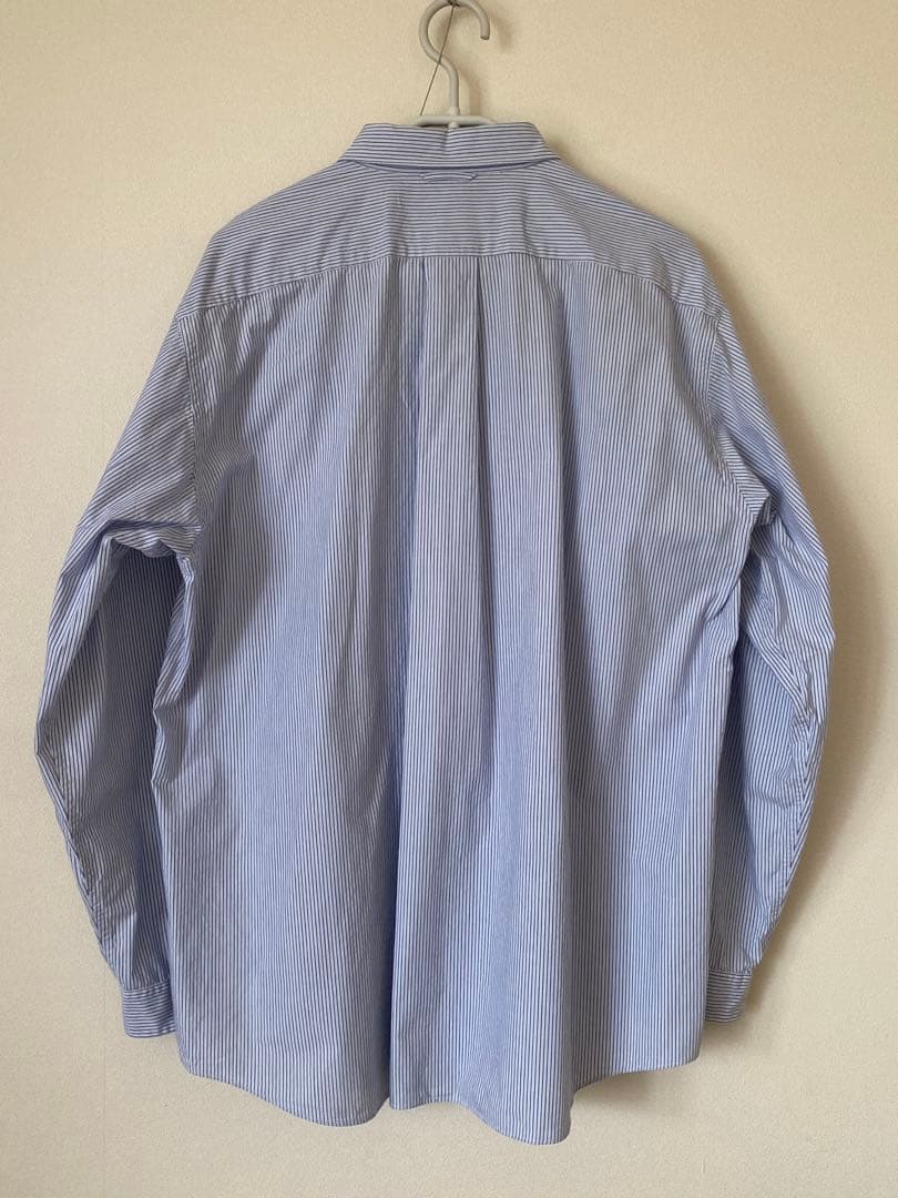 YAECA ボタンシャツワイド　ストライプ　Lサイズ