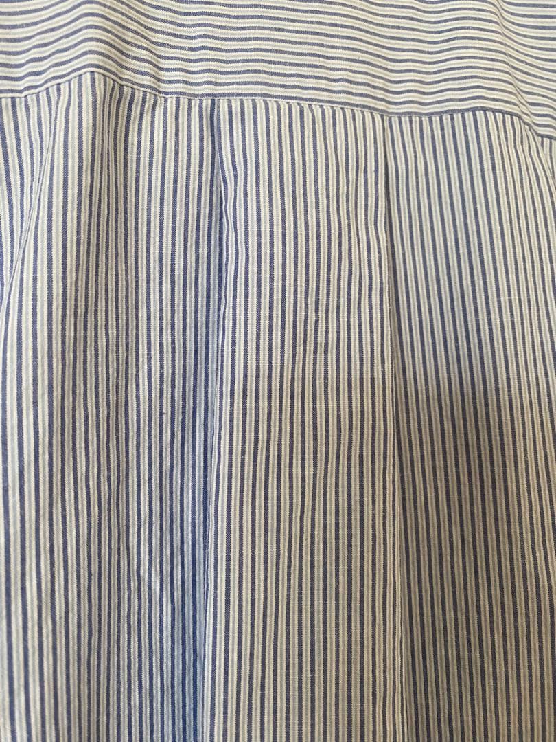 YAECA ボタンシャツワイド　ストライプ　Lサイズ