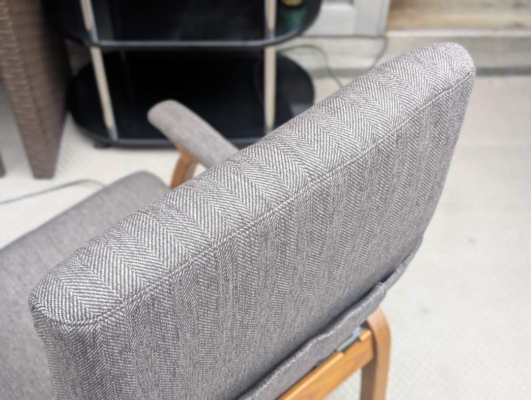 現行☆FUJI FURNITURE／Rauha／リクライニングチェア＋オットマン