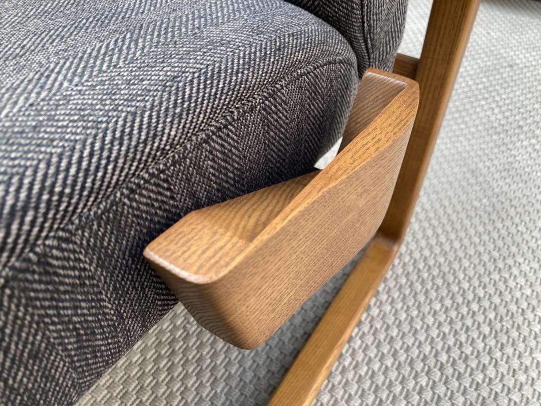 現行☆FUJI FURNITURE／Rauha／リクライニングチェア＋オットマン