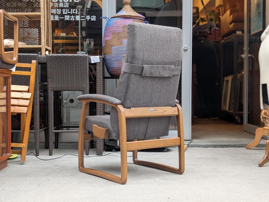 現行☆FUJI FURNITURE／Rauha／リクライニングチェア＋オットマン