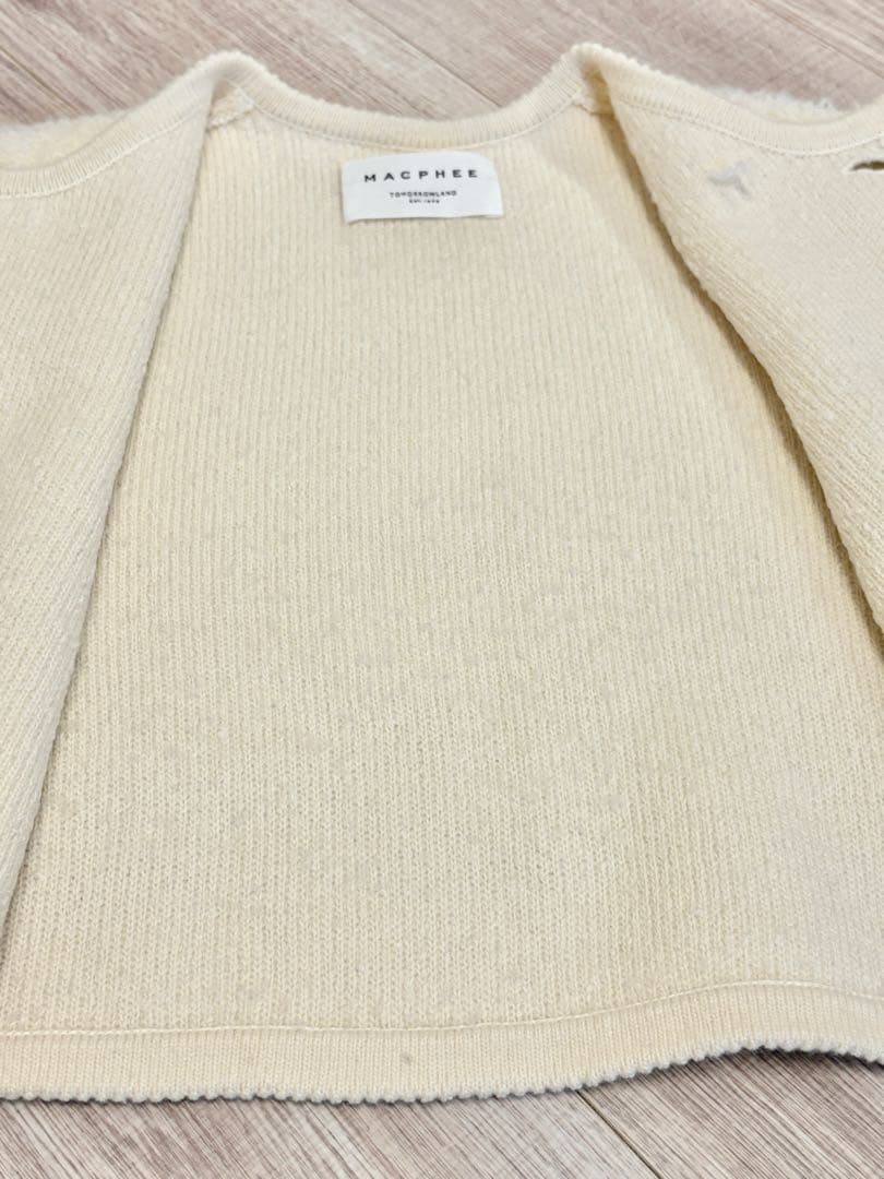 MACPHEE ムートン　カーディガン