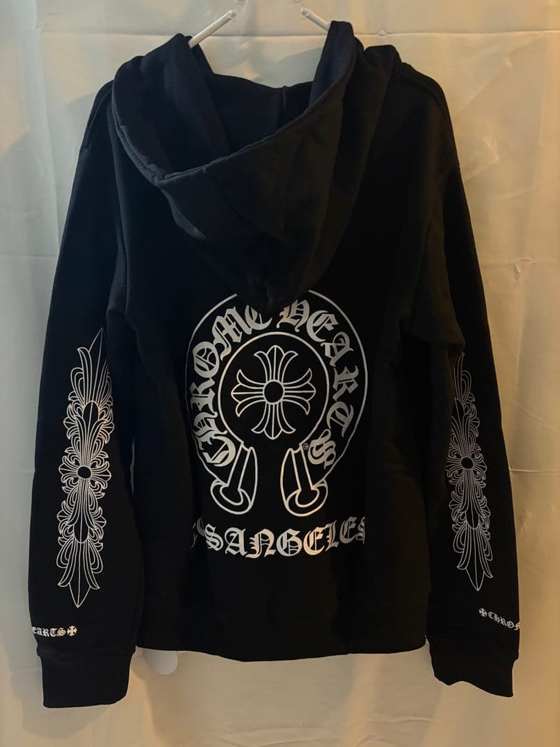即日発送　Chrome Hearts ブラック フルジップパーカー