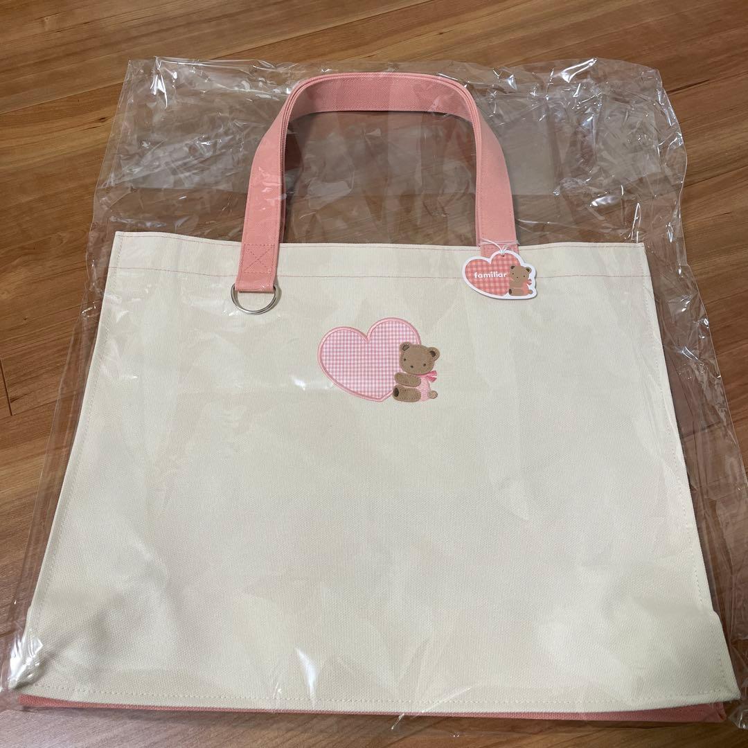 ファミリア　カラフルシリーズ　トートバック　ピンク　推しカラー