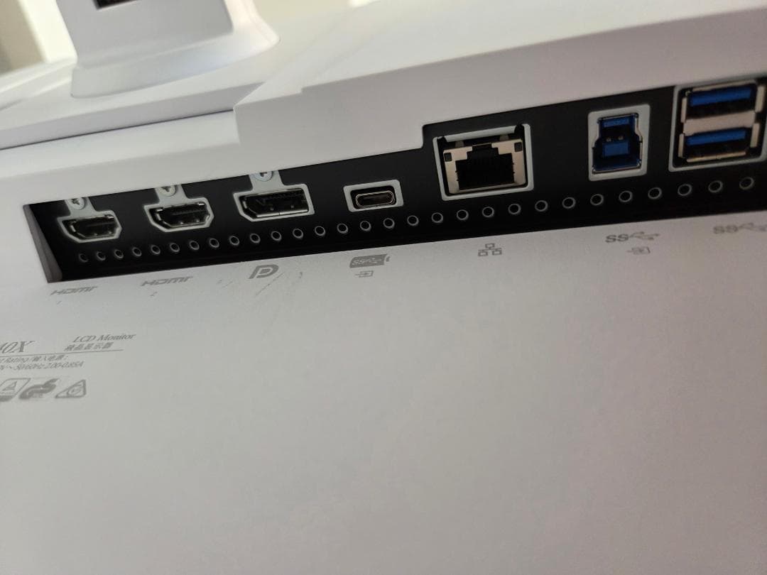 【美品】EIZO PCモニター FlexScan EV3240X-WT