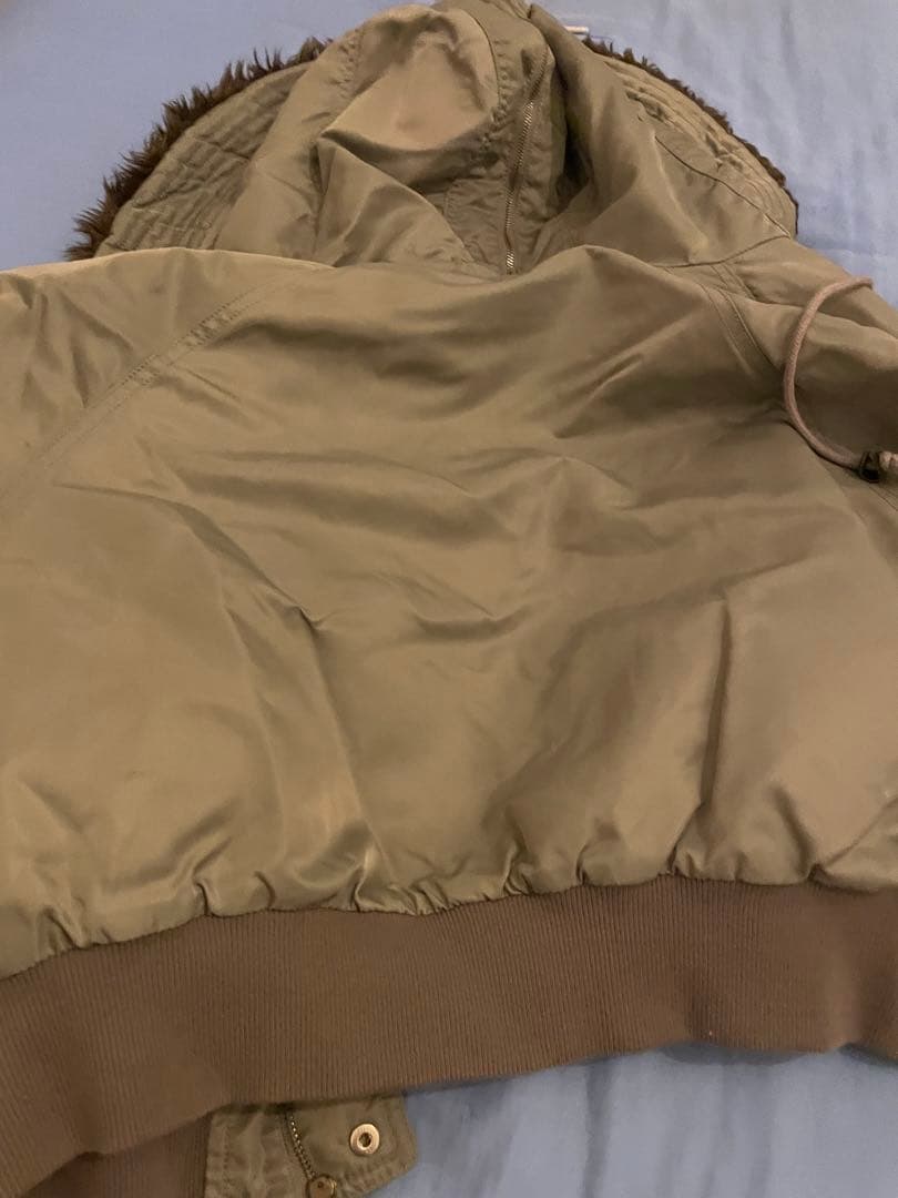 【OPEN YY】FAUX FUR ZIPPER HOOD M.A1&