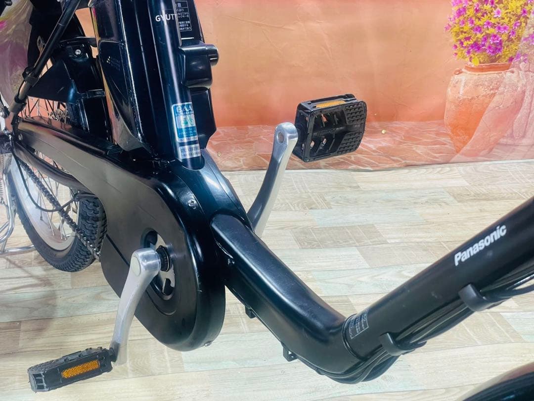 半年保証 パナソニックギュット⭐️13AH！子供乗せ電動アシスト自転車Y3254