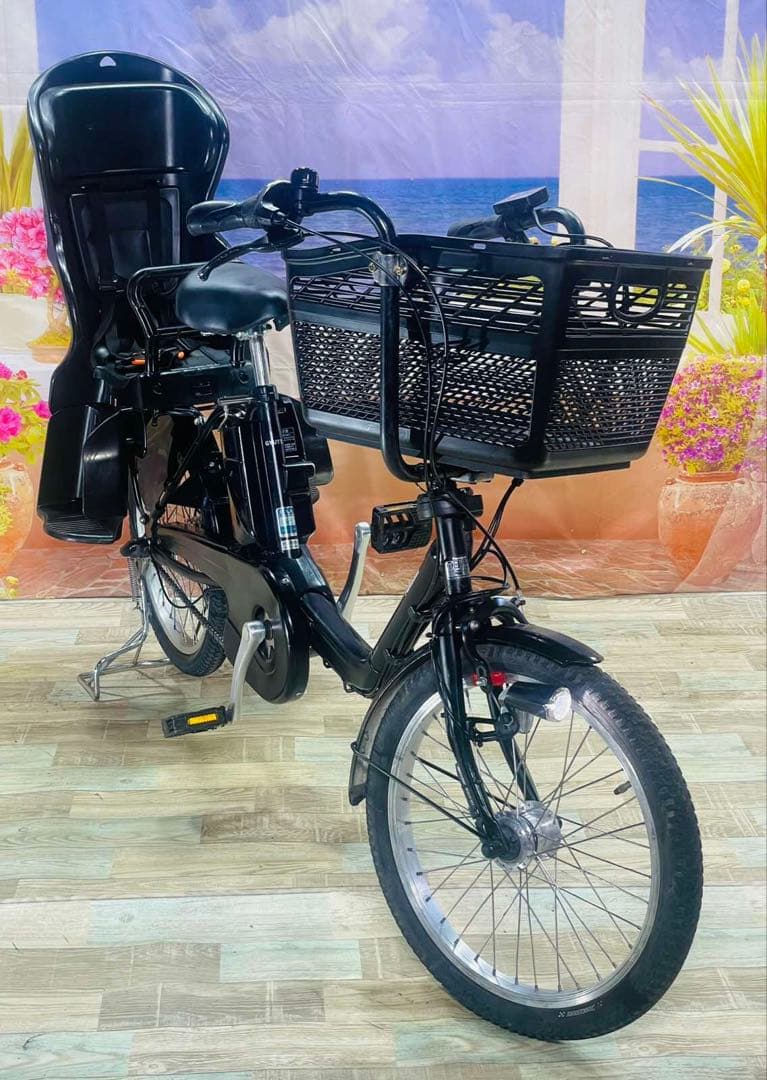 半年保証 パナソニックギュット⭐️13AH！子供乗せ電動アシスト自転車Y3254
