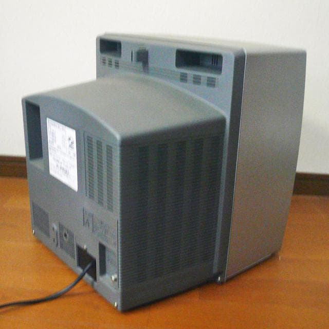 カラーテレビ テレビデオ ブラウン管 シャープ 14型 リモコン (V13)