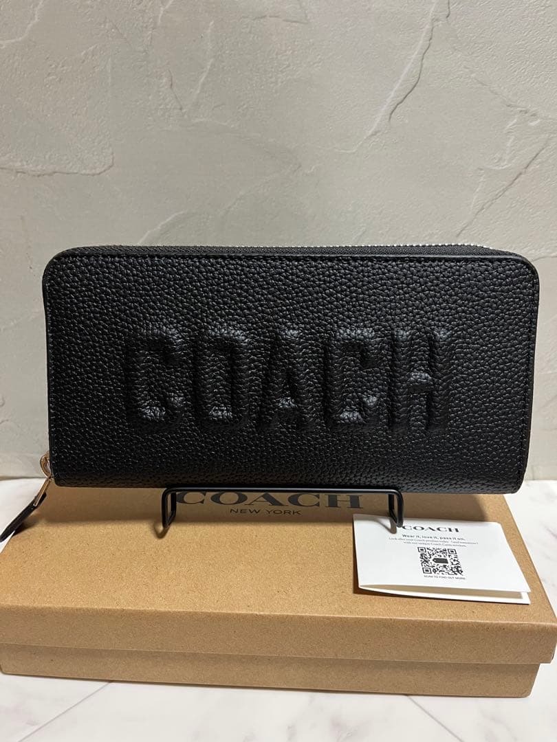 ✨️新品未使用✨️COACH ブラック レザー 長財布