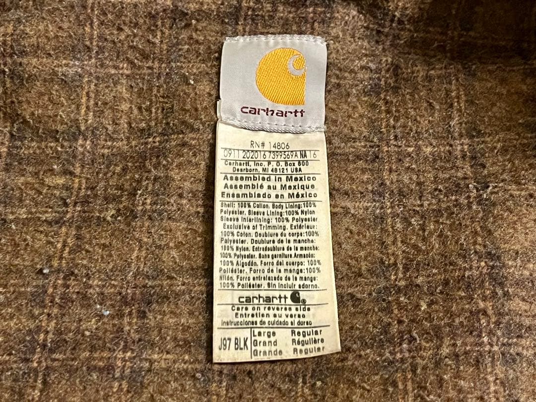 Carhartt J97 BLK Detroit Jacket L メキシコ製