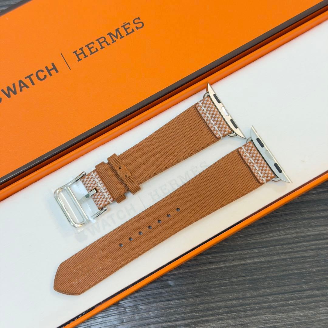 149 未使用　Apple Watch エルメス　ゴールド　トワルH ナイロン