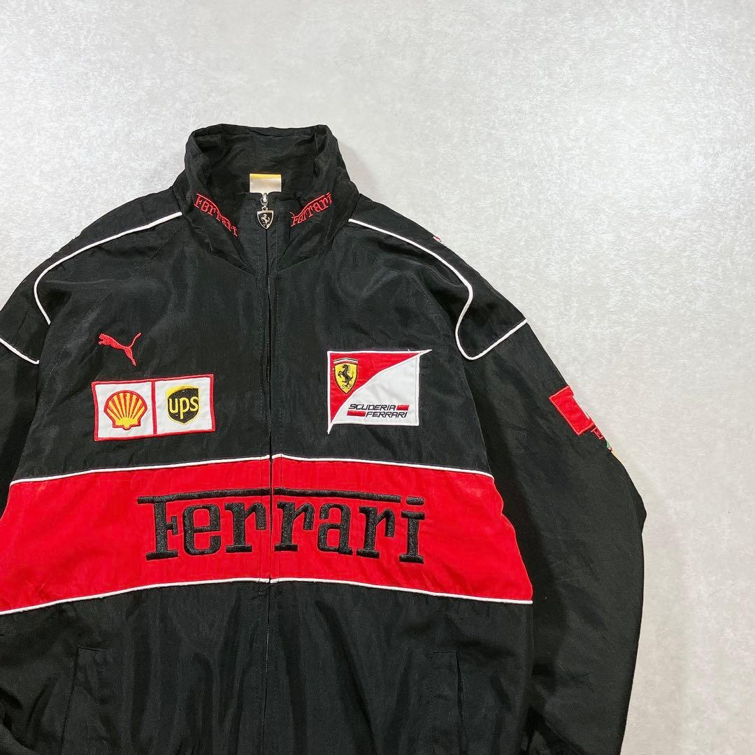 Ferrari F1 レーシングジャケット ナイロン 中綿入り フェラーリ