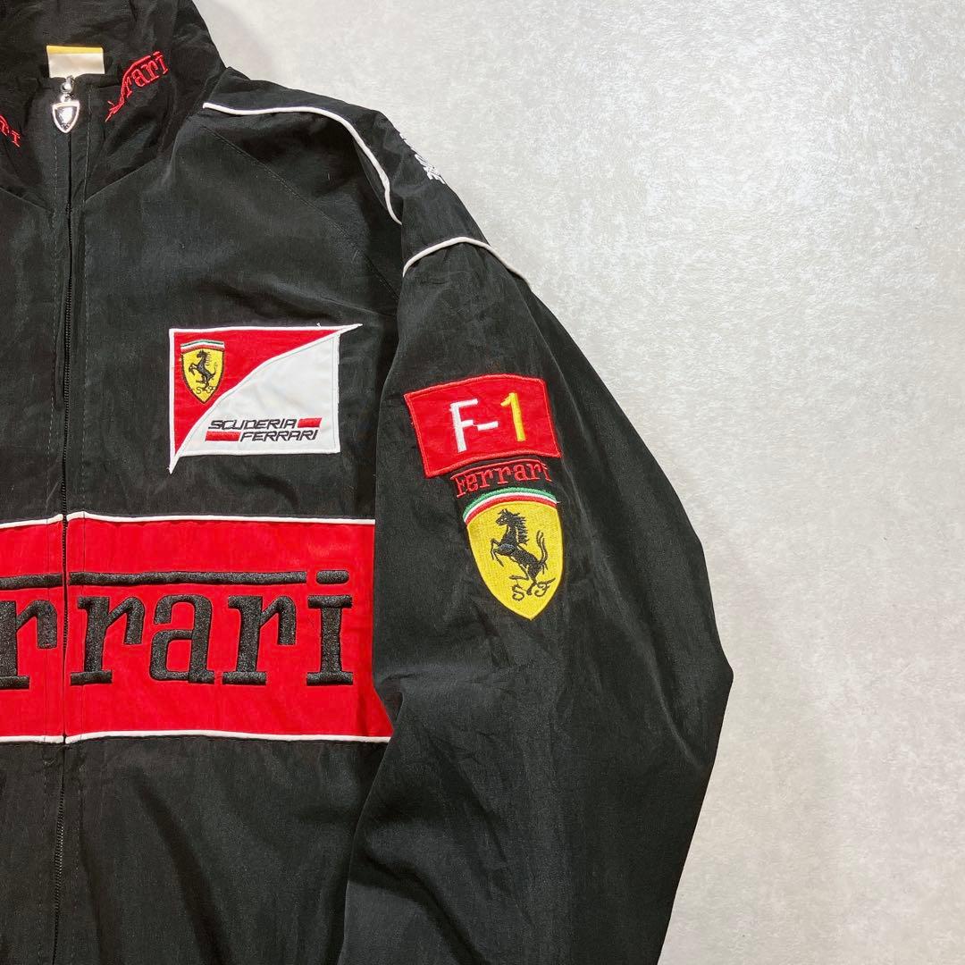 Ferrari F1 レーシングジャケット ナイロン 中綿入り フェラーリ