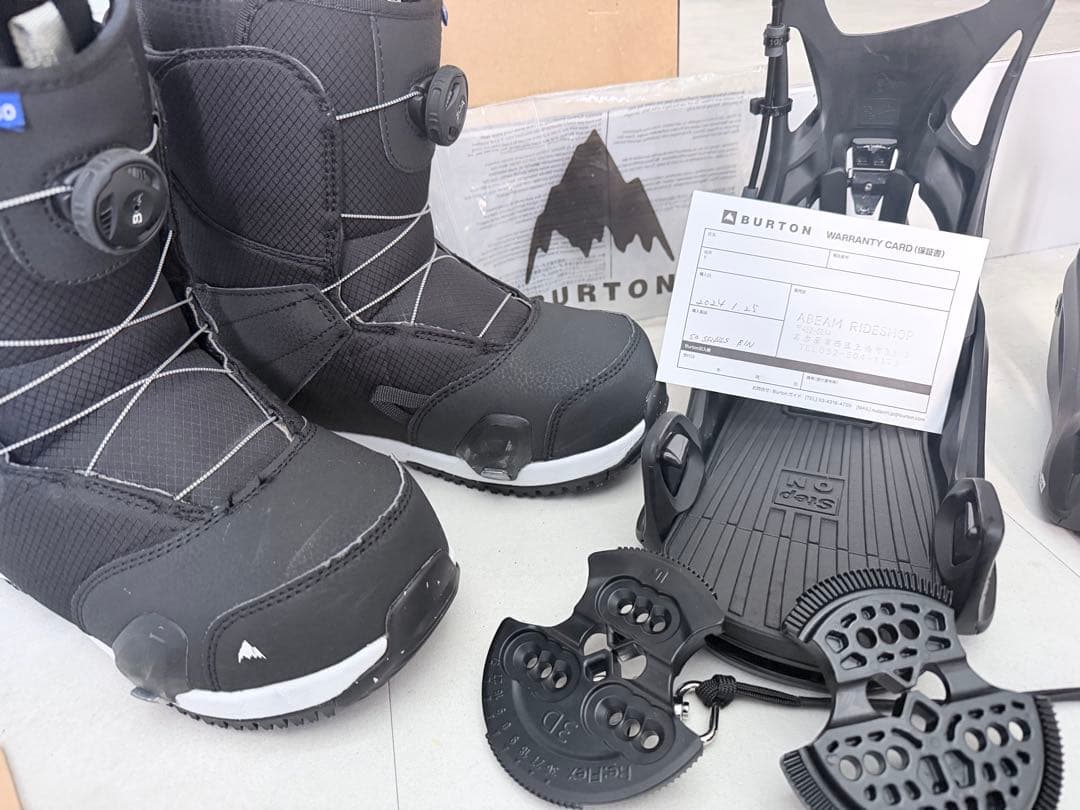 BURTON STEP ON スノーボードブーツとバインディングセット　フル装備